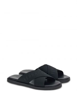 Jacquard sandale Ferragamo schwarz