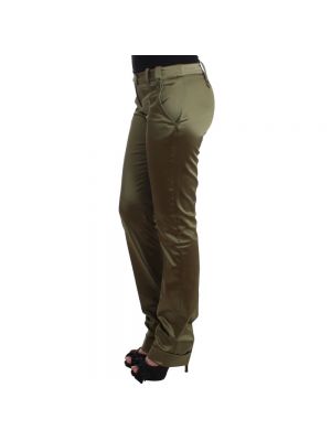 Spodnie slim fit John Galliano zielone
