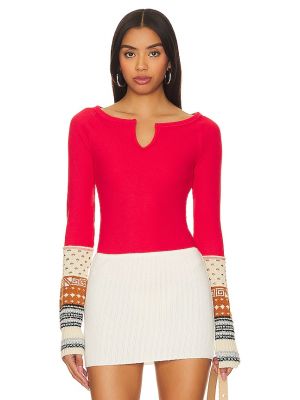 Top Free People rojo