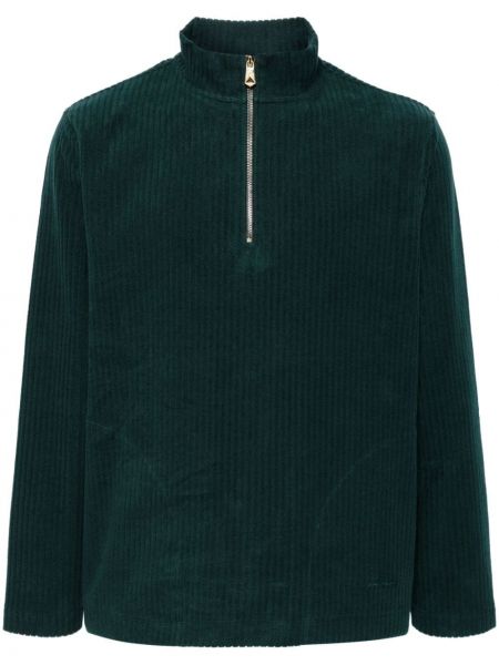 Medvilninis džemperis su užtrauktuku Paul Smith žalia