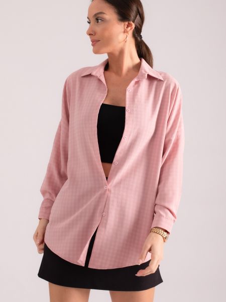 Oversized πουκάμισο Armonika ροζ