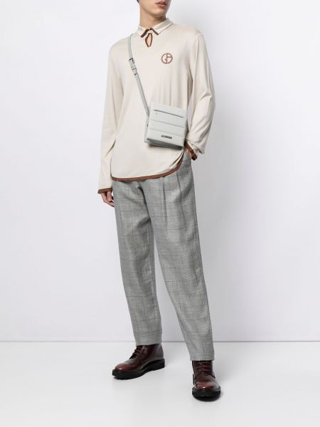 Pantalones con estampado Giorgio Armani gris