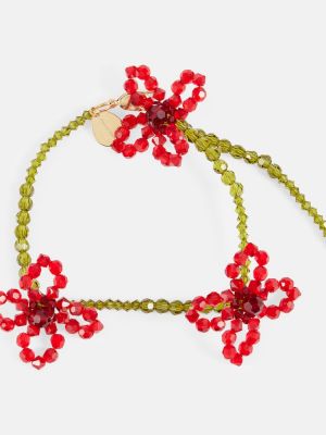 Bracelet à fleurs en cristal Simone Rocha