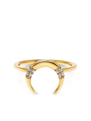 Tigriscsíkos gyűrű Nialaya Jewelry aranyszínű