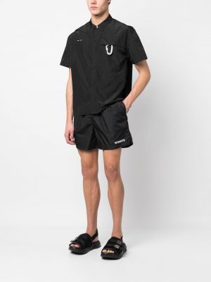 Shorts de sport à imprimé Vetements noir