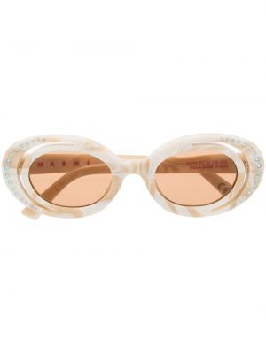 Sluneční brýle Marni Eyewear bílé
