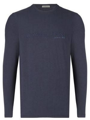 Синий пуловер Corneliani
