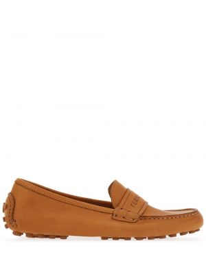 Pantofi loafer din piele Ferragamo maro