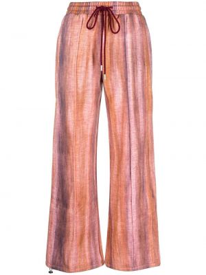 Tie-dye ravne hlače Andersson Bell oranžna