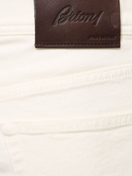 Jeans en coton Brioni blanc