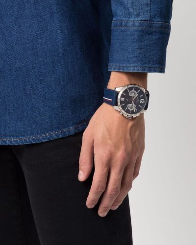 Laikrodžiai iš nerūdijančio plieno Tommy Hilfiger mėlyna