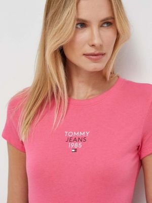 Футболка Tommy Jeans розовая