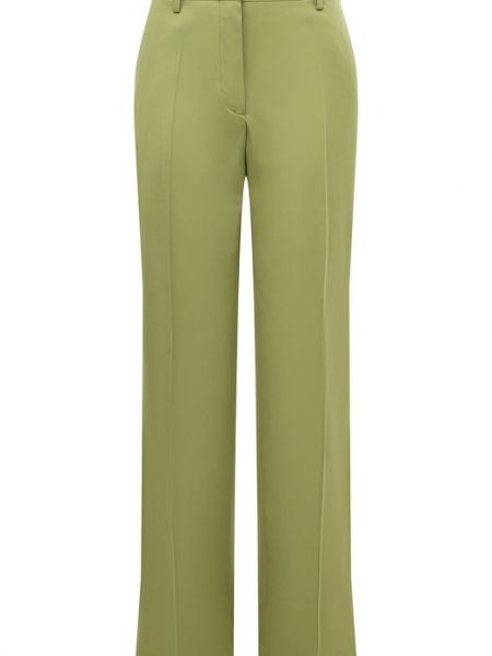 Зеленые шерстяные брюки Dries Van Noten