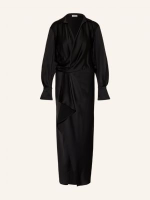 Satynowa sukienka koktajlowa Simkhai czarna