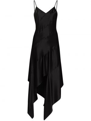 Asimetrična koktejl obleka Materiel črna