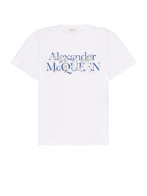Tricou cu imprimeu Alexander Mcqueen - alb