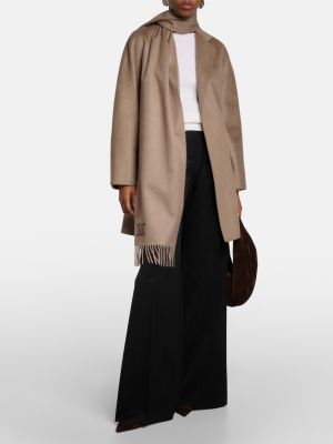 Кашемировое пальто Max Mara коричневое
