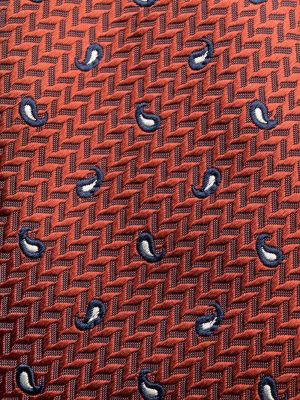 Corbata de cachemir con estampado de cachemira Brioni naranja