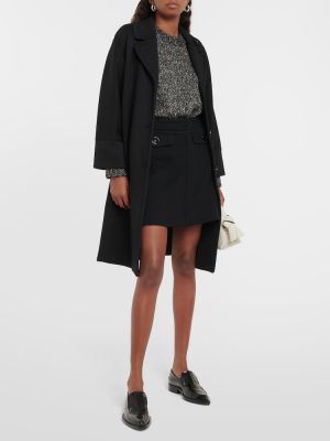 Mini falda de lana 's Max Mara negro
