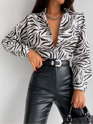 Košulja sa zebra printom Armonika crna