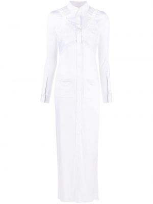 Макси рокля Burberry бяло