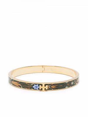 Trykt floral armbånd Tory Burch gull