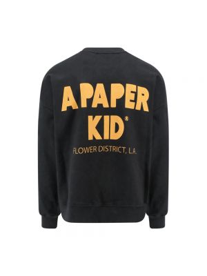 Sweatshirt mit rundem ausschnitt A Paper Kid schwarz