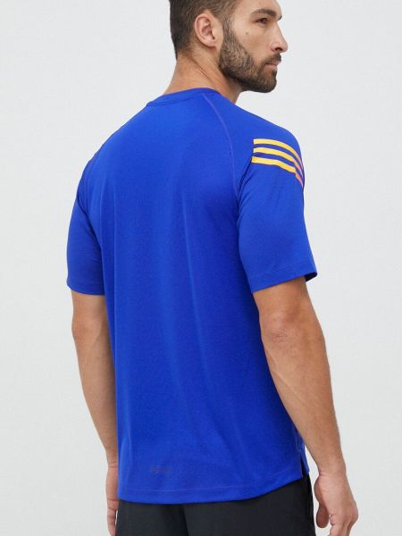 Tričko s potiskem Adidas Performance modré