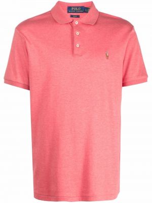 Brodert poloskjorte Polo Ralph Lauren rosa