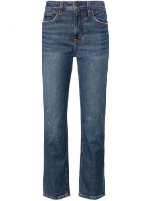Medvilninės skinny fit džinsai slim fit Lauren Ralph Lauren mėlyna