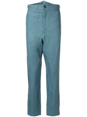 Ravne hlače Maison Mihara Yasuhiro modra