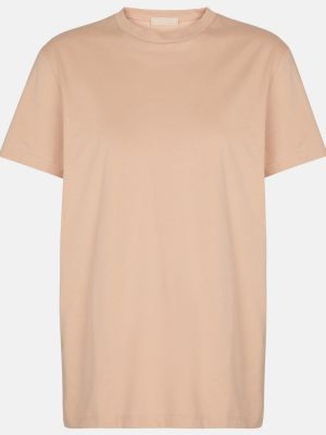 Camiseta de algodón de punto Wardrobe.nyc beige