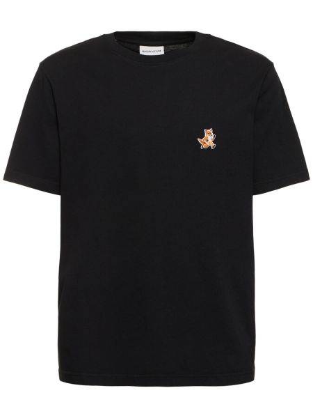 Camiseta Maison Kitsuné negro