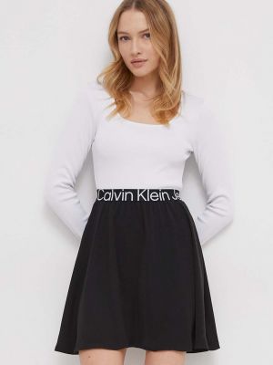 Mini haljina Calvin Klein Jeans bijela