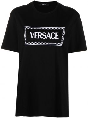 Bavlnené tričko s výšivkou Versace