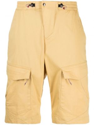 Pantaloni scurți din bumbac Klättermusen galben