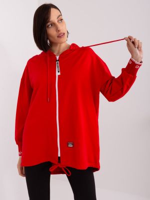 Bluza z kapturem Fashionhunters czerwona