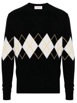 Sweter z wzorem argyle Fursac