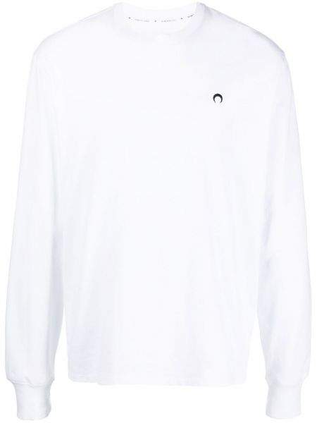 Medvilninis marškinėliai Marine Serre balta