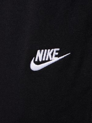Βαμβακερό παντελόνι joggers Nike μαύρο