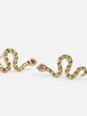 Σκουλαρίκια με μοτίβο φίδι Ileana Makri