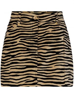 Bavlněné mini sukně s potiskem s tygřím vzorem Rabanne