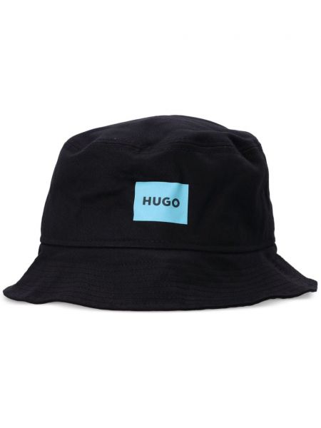 Raštuotas kepurė Hugo juoda