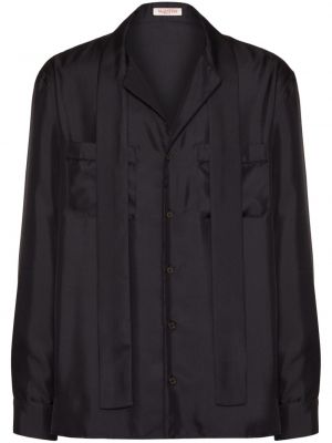 Šilkinė marškiniai Valentino Garavani juoda