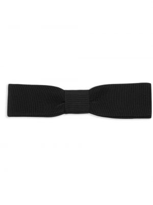 Cravate avec noeuds Saint Laurent noir