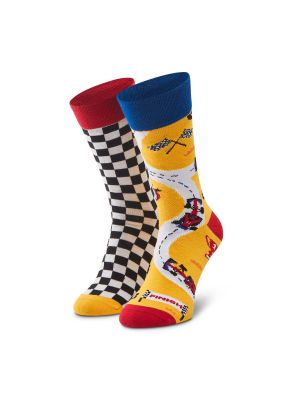 Żółte skarpety w grochy Dots Socks