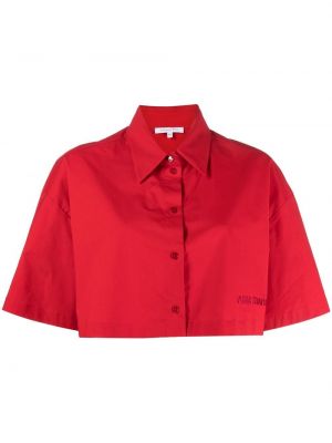 Marškiniai su sagomis Patrizia Pepe raudona