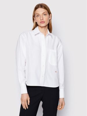 Relaxed риза Victoria Victoria Beckham бяло