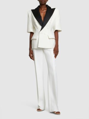 Giacca in crepe Alexandre Vauthier bianco