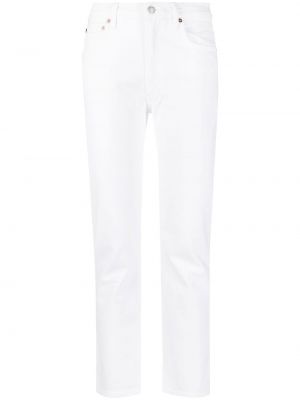 Straight leg jeans Agolde bianco